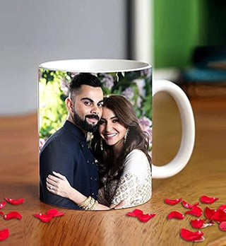Giftswale Magic Mug Custom Your Photo, Name, Logo, Or Add Text Personalised Ceramic Magic Mug For Wife Husband Wedding, Birthday, Anniversary Gift Etc