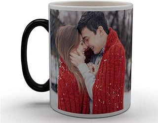 Giftswale Magic Mug Custom Your Photo, Name, Logo, Or Add Text Personalised Ceramic Magic Mug For Wife Husband Wedding, Birthday, Anniversary Gift Etc - Giftswale