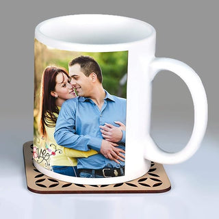 Giftswale Magic Mug Custom Your Photo, Name, Logo, Or Add Text Personalised Ceramic Magic Mug For Wife Husband Wedding, Birthday, Anniversary Gift Etc - Giftswale