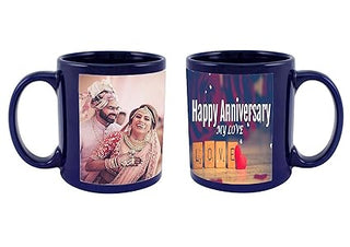 Giftswale Magic Mug Custom Your Photo, Name, Logo, Or Add Text Personalised Ceramic Magic Mug For Wife Husband Wedding, Birthday, Anniversary Gift Etc - Giftswale