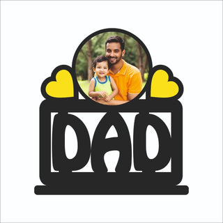 GiftsWale Customized Wooden Photo Frame Table Top 10x12 in - | Best Dad Birthday Retiement Fathers day Gift | For Dad Father Papa