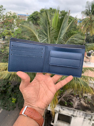 Personalized Vegan Leather Wallet with Name & Charm for Men