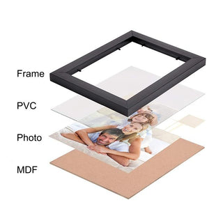 GiftsWale A4 Size Customized Photo Frame | Wall Mount & Table Top | Personalized with 13 Photos | Best Anniversary, Wedding or Engagement Gift for Husband, Wife, Couple, Parents, Friends, Mom, Dad, Brother, Sister, Bhaiya, Bhabhi, Colleague, Him and Her.