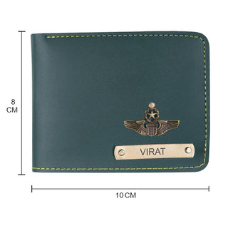 Personalized Wallet with Name & Charm, Customized Premium Vegan Leather Wallet for Men