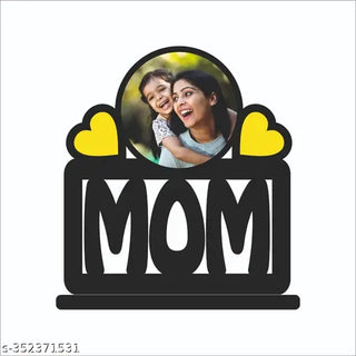GIFTSWALE Customized Wooden Photo Frame Table Top 10x12 in - | Best Mom Birthday Mother's Day Gift | For Mom Mother Maa