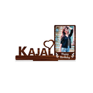 GiftsWale Customized Table Top Stand Wooden Collage Photo Frame With Name | Best Gift For Birthday, Teachers Day, Brother, Sister, Friends, Brother, Sister, Husband And Wife