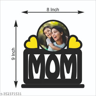 GIFTSWALE Customized Wooden Photo Frame Table Top 10x12 in - | Best Mom Birthday Mother's Day Gift | For Mom Mother Maa